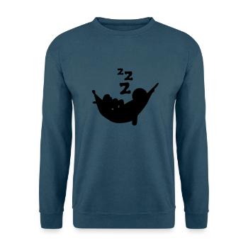Hängematte Siesta Nickerchen Schlaf Schnarchen - Unisex Pullover - Indigoblau - Vorne