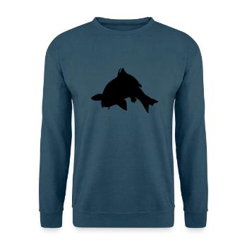 Karpfen fisher - Unisex Pullover - Indigoblau - Vorne