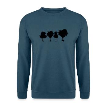 Trees - Unisex Pullover - Indigoblau - Vorne