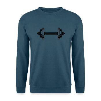 Hantel - Unisex Pullover - Indigoblau - Vorne