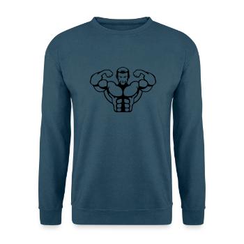 bodybuilder - Unisex Pullover - Indigoblau - Vorne