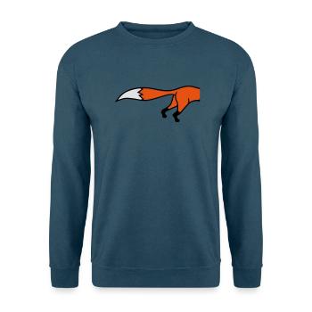 halb hinten hinterteil fuchs schön design cool com - Unisex Pullover - Indigoblau - Vorne