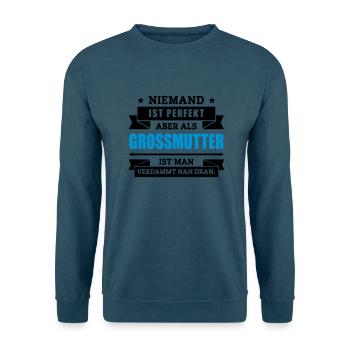 Funshirt Großmutter - Unisex Pullover - Indigoblau - Vorne