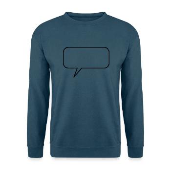 Sprechblase - Unisex Pullover - Indigoblau - Vorne