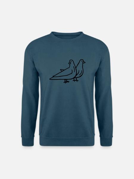 2 Tauben - Unisex Pullover - Indigoblau