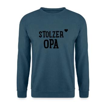 Stolzer Opa - Unisex Pullover - Indigoblau - Vorne