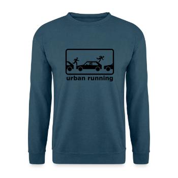 urban running - Unisex Pullover - Indigoblau - Vorne