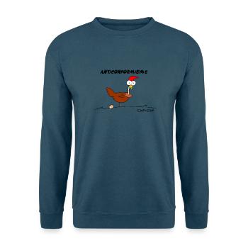 Hen Nonkonformist - Unisex Pullover - Indigoblau - Vorne