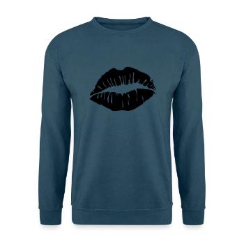 Kussmund - Unisex Pullover - Indigoblau - Vorne
