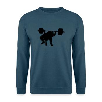 Bankdrücken pause - Unisex Pullover - Indigoblau - Vorne