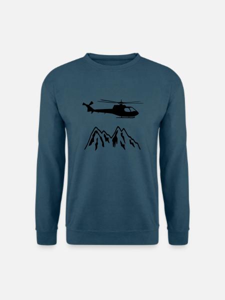 Rettungs Helicopter - Unisex Pullover - Indigoblau