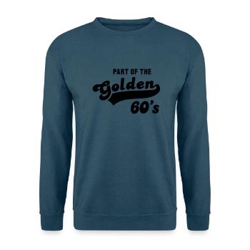 PART OF THE Golden 60's Birthday Design - Unisex Pullover - Indigoblau - Vorne