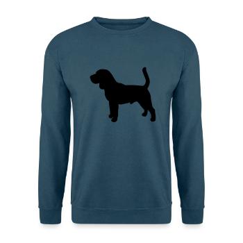 Beagle stehend - Unisex Pullover - Indigoblau - Vorne