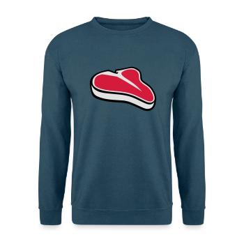 Steak - Unisex Pullover - Indigoblau - Vorne