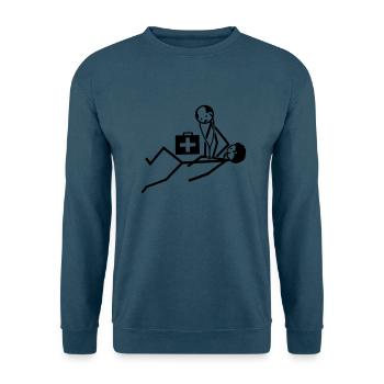 Ersthelfer - Unisex Pullover - Indigoblau - Vorne