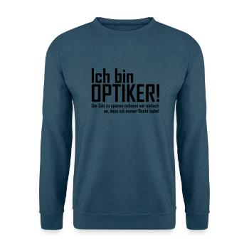 ich bin optiker - Unisex Pullover - Indigoblau - Vorne