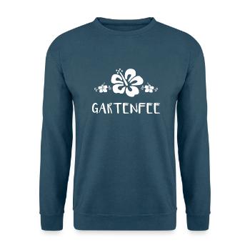 Hibiskus Gartenfee - Unisex Pullover - Indigoblau - Vorne