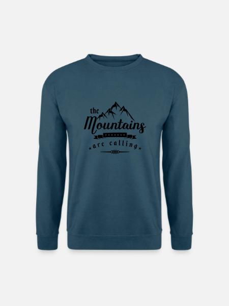 mountains are calling design - Unisex Pullover - Indigoblau