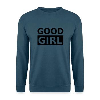 Good Girl, gutes Mädchen - Unisex Pullover - Indigoblau - Vorne