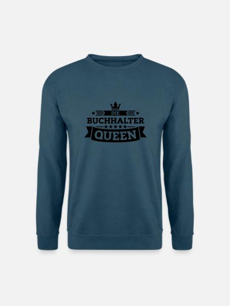 Die Buchhalter-Queen - Unisex Pullover - Indigoblau
