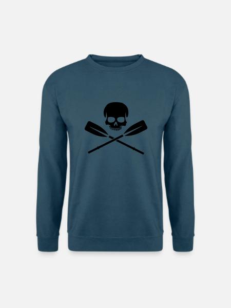 Rafting Skull - Unisex Pullover - Indigoblau