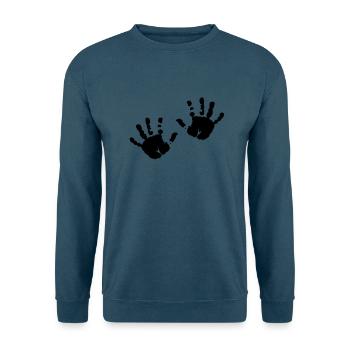 kinderhande - Unisex Pullover - Indigoblau - Vorne