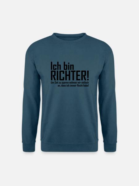 ich bin richter - Unisex Pullover - Indigoblau