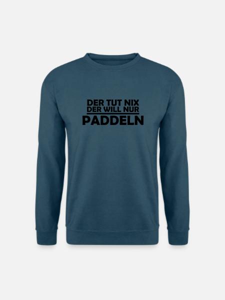 der tut nix der will nur paddeln - Unisex Pullover - Indigoblau