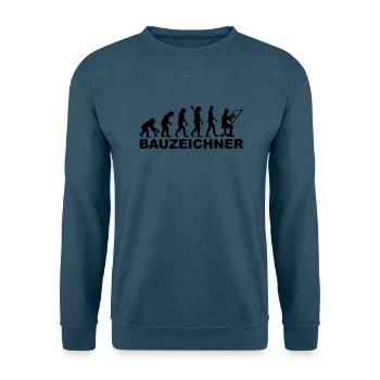 Bauzeichner - Unisex Pullover - Indigoblau - Vorne