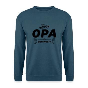 opa der beste der welt design - Unisex Pullover - Indigoblau - Vorne
