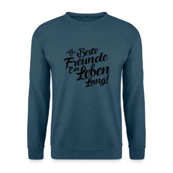 beste freunde ein leben - Unisex Pullover - Indigoblau - Vorne