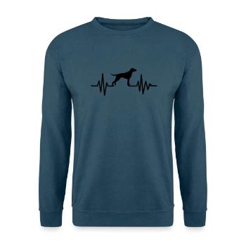 English Pointer - Unisex Pullover - Indigoblau - Vorne