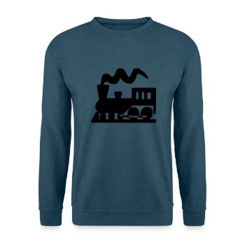 Lokomotive - Unisex Pullover - Indigoblau - Vorne