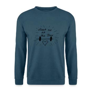 Meet me at the bar - Unisex Pullover - Indigoblau - Vorne