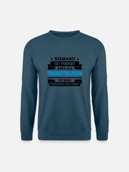 Funshirt Tierarzthelferin - Unisex Pullover - Indigoblau