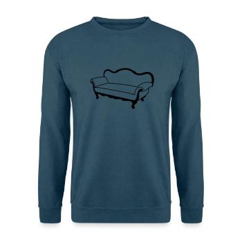 Sofa - Unisex Pullover - Indigoblau - Vorne