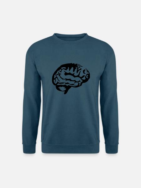 Brain_silhouette - Unisex Pullover - Indigoblau