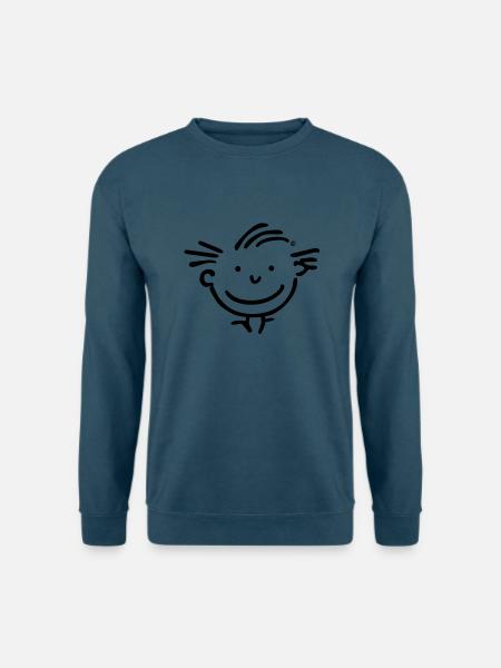 Kopf Junge - Unisex Pullover - Indigoblau