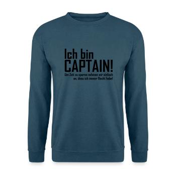 ich bin captain - Unisex Pullover - Indigoblau - Vorne