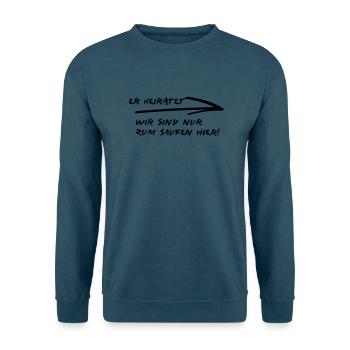 er heiratet - Unisex Pullover - Indigoblau - Vorne