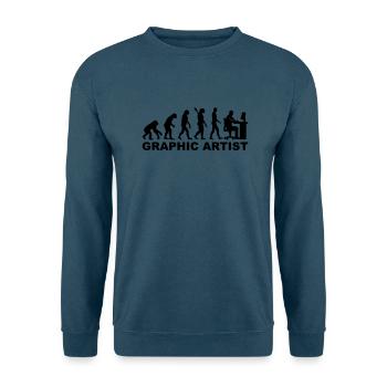 Grafiker - Unisex Pullover - Indigoblau - Vorne