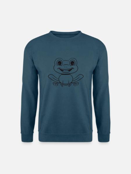 Frosch Wasser Teich - Unisex Pullover - Indigoblau