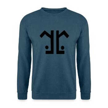 logo gerade klein - Unisex Pullover - Indigoblau - Vorne
