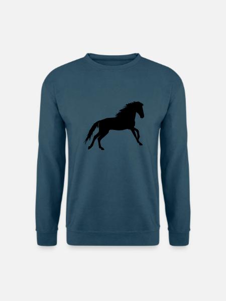 Pferd - Unisex Pullover - Indigoblau