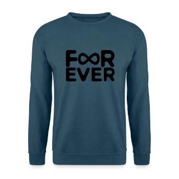 für immer Unendlichkeit forever - Unisex Pullover - Indigoblau - Vorne