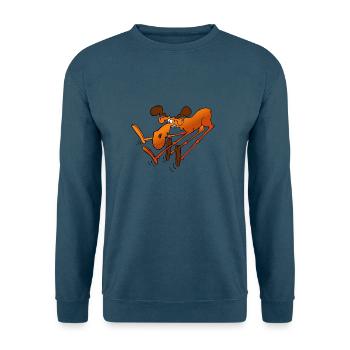 Elch - Unisex Pullover - Indigoblau - Vorne