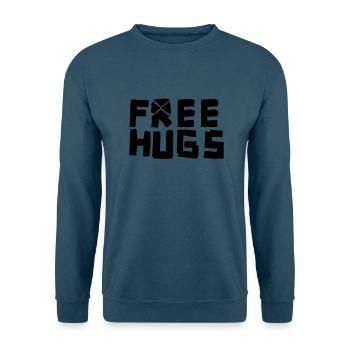 Free hugs - Unisex Pullover - Indigoblau - Vorne