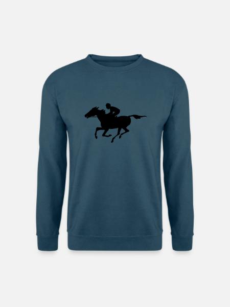 Rennpferd - Unisex Pullover - Indigoblau