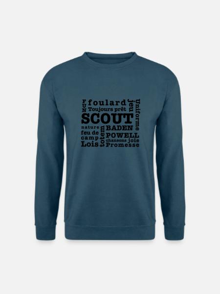 Scout Wörter - Unisex Pullover - Indigoblau