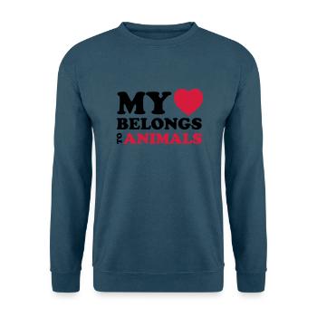 MHBT ANIMALS - Unisex Pullover - Indigoblau - Vorne